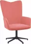 VIDAXL Relaxstoel fluweel roze - Thumbnail 1