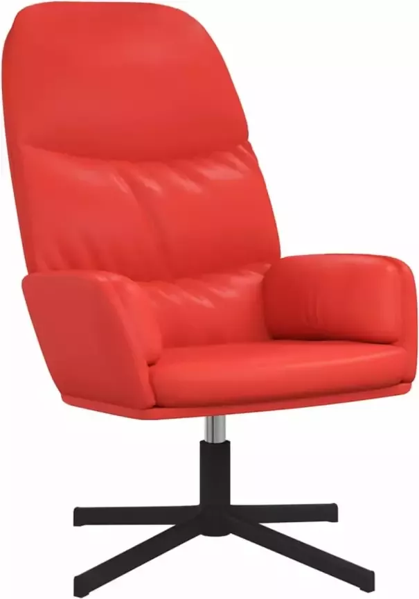 VidaXL Relaxstoel kunstleer rood