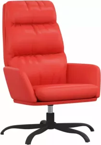 VidaXL Relaxstoel kunstleer rood