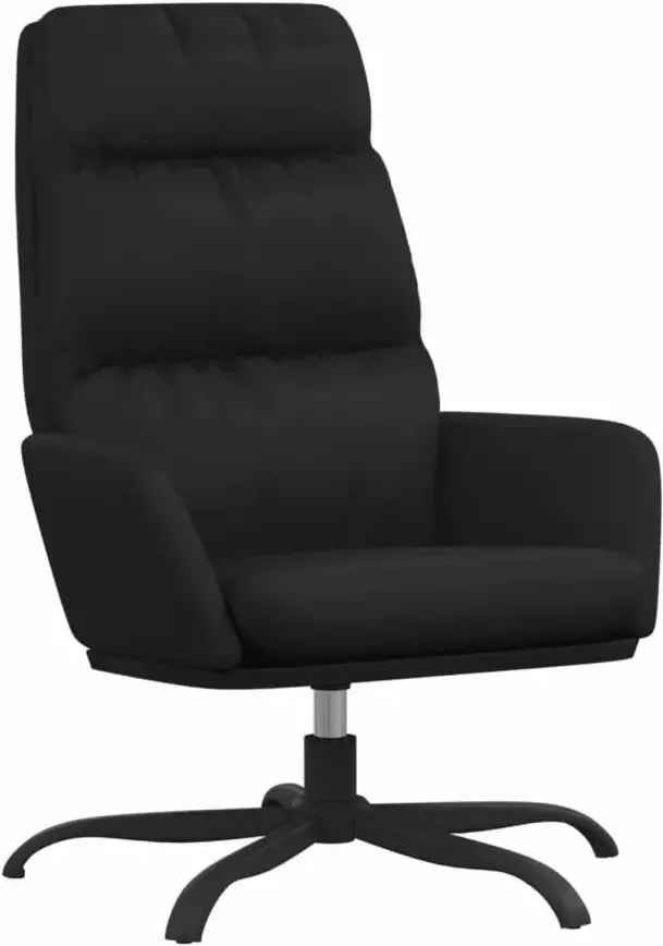 VidaXL Relaxstoel kunstleer zwart