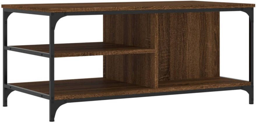 VidaXL -Salontafel-100x50x45-cm-bewerkt-hout-bruineiken