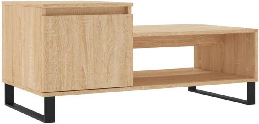 VidaXL -Salontafel-100x50x45-cm-bewerkt-hout-sonoma-eikenkleurig