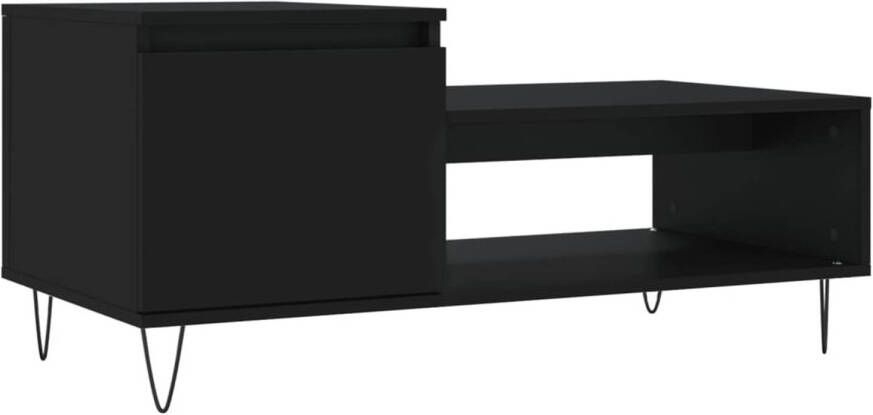 VidaXL -Salontafel-100x50x45-cm-bewerkt-hout-zwart