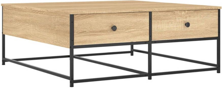 VidaXL -Salontafel-100x99x40-cm-bewerkt-hout-sonoma-eikenkleurig