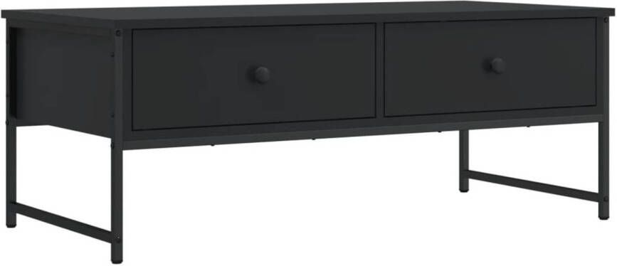VidaXL -Salontafel-101x49x39 5-cm-bewerkt-hout-zwart
