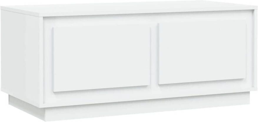 VIDAXL Salontafel 102x50x44 cm bewerkt hout wit