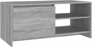 VidaXL Salontafel 102x50x45 cm bewerkt hout grijs sonoma eikenkleurig