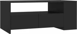 VidaXL Salontafel 102x50x45 cm bewerkt hout zwart