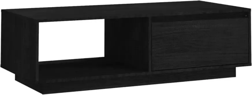 VIDAXL Salontafel 110x50x33 5 cm massief grenenhout zwart - Foto 1