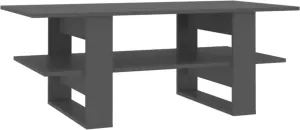 VidaXL Salontafel 110x55x42 cm bewerkt hout grijs