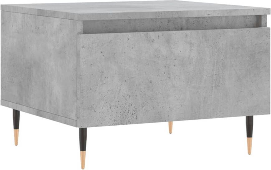 VIDAXL Salontafel 50x46x35 cm bewerkt hout betongrijs