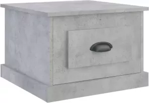 VidaXL Salontafel 50x50x35 cm bewerkt hout betongrijs