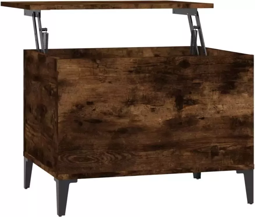 VidaXL Salontafel 60x44 5x45 Cm Bewerkt Hout Gerookt Eikenkleurig
