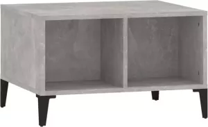 VidaXL Salontafel 60x50x36 5 Cm Bewerkt Hout Betongrijs