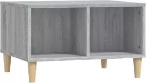 VidaXL Salontafel 60x50x36 5 Cm Bewerkt Hout Grijs