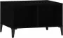 VidaXL Salontafel 60x50x36 5 Cm Bewerkt Hout Zwart - Thumbnail 1