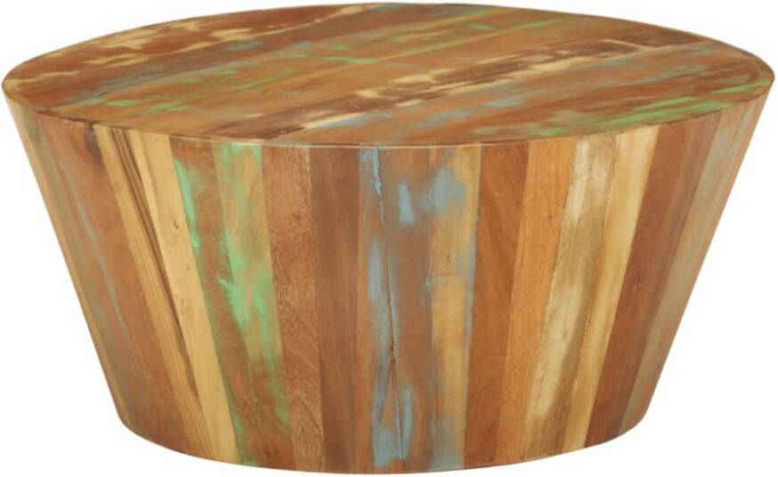 VidaXL Salontafel Ã˜65x31 cm massief gerecycled hout