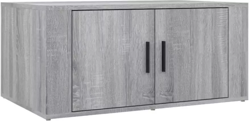 VidaXL Salontafel 80x50x36 Cm Bewerkt Hout Grijs Sonoma Eikenkleurig