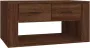 VidaXL Salontafel 80x50x40 Cm Bewerkt Hout Bruineikenkleurig - Thumbnail 1