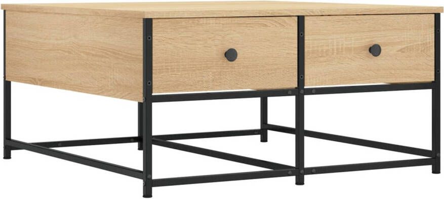 VidaXL -Salontafel-80x80x40-cm-bewerkt-hout-sonoma-eikenkleurig