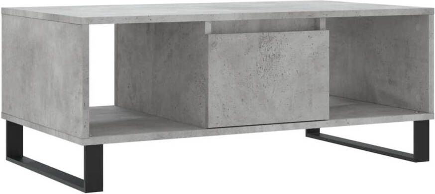VidaXL -Salontafel-90x50x36 5-cm-bewerkt-hout-betongrijs