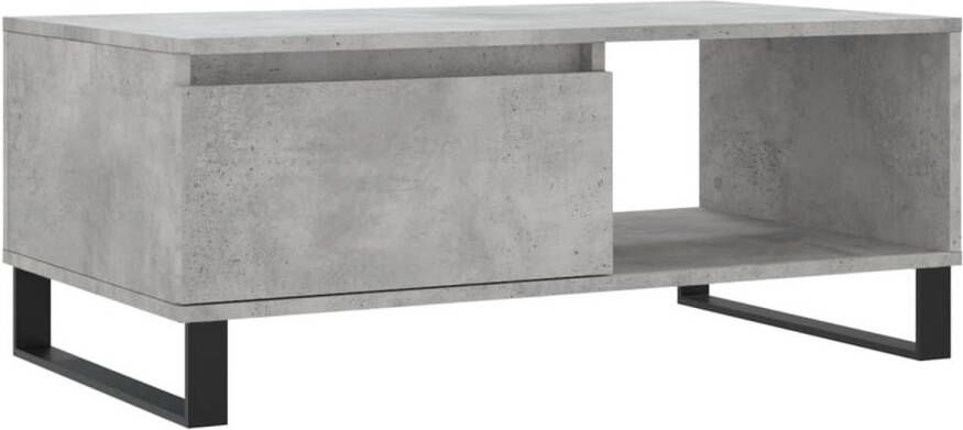 VidaXL -Salontafel-90x50x36 5-cm-bewerkt-hout-betongrijs