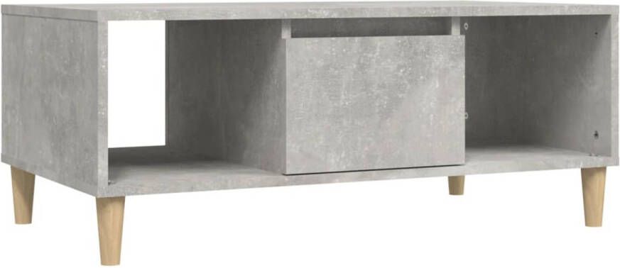 VidaXL -Salontafel-90x50x36 5-cm-bewerkt-hout-betongrijs - Foto 1