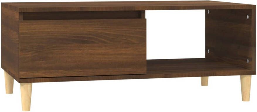 VidaXL -Salontafel-90x50x36 5-cm-bewerkt-hout-bruineikenkleurig