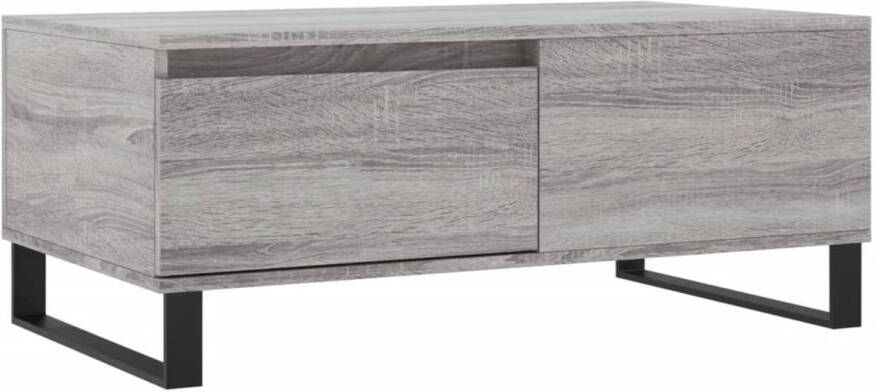 VidaXL -Salontafel-90x50x36 5-cm-bewerkt-hout-grijs-sonoma