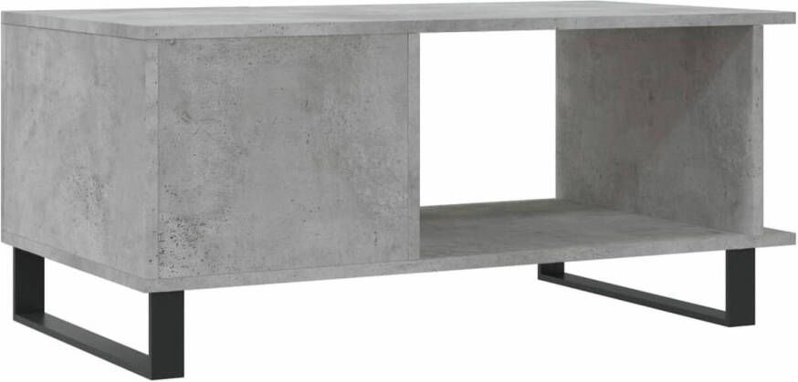 Prolenta Premium INFIORI Salontafel 90x50x40 cm bewerkt hout betongrijs - Foto 1