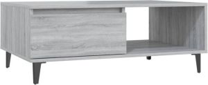 VidaXL Salontafel 90x60x35 cm spaanplaat grijs sonoma eikenkleurig