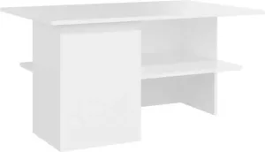 VidaXL Salontafel 90x60x46 5 cm spaanplaat wit