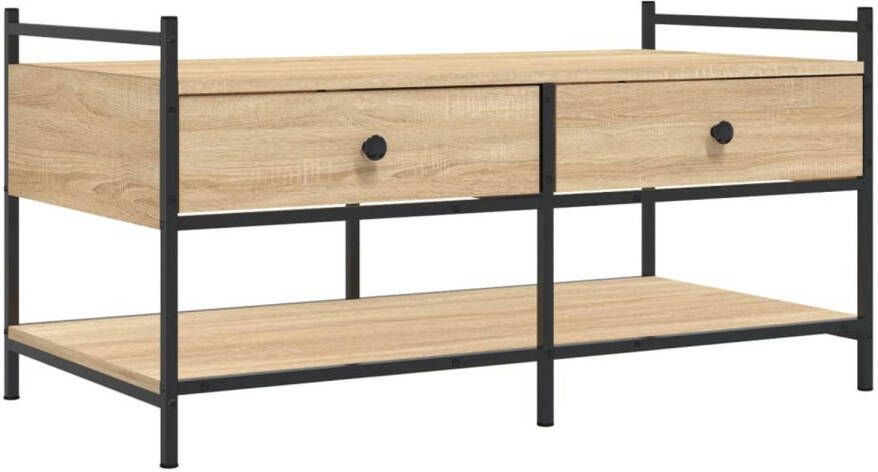 VidaXL -Salontafel-99x50x50-cm-bewerkt-hout-sonoma-eikenkleurig