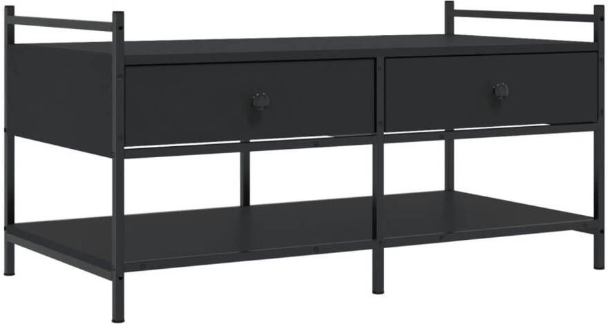 VidaXL -Salontafel-99x50x50-cm-bewerkt-hout-zwart