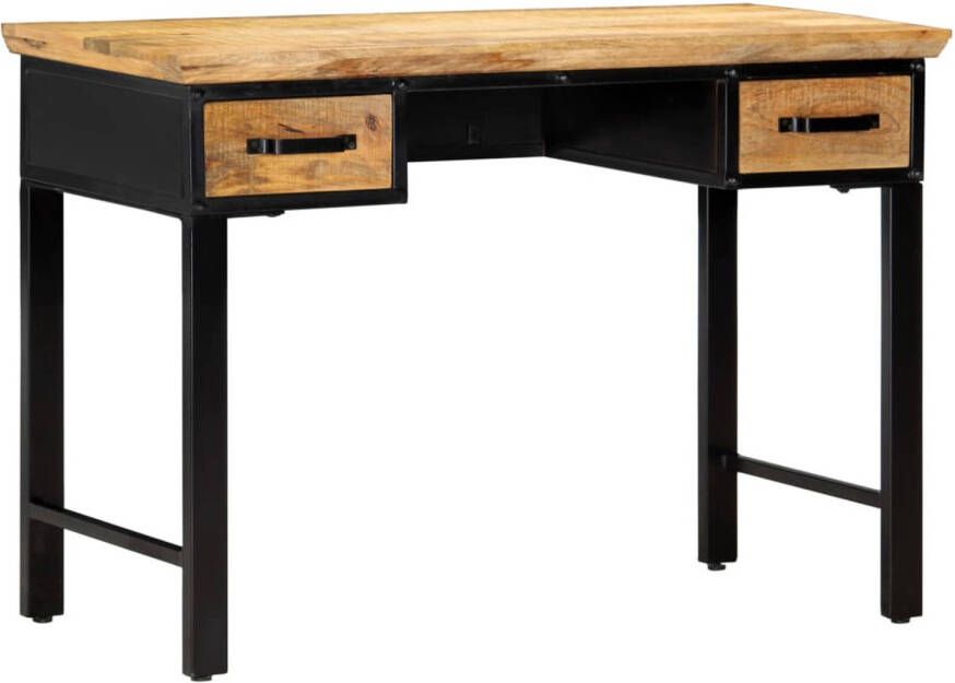 VidaXL -Schrijftafel-110x50x76-cm-massief-mangohout