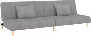 VIDAXL Slaapbank 2-zits fluweel lichtgrijs
