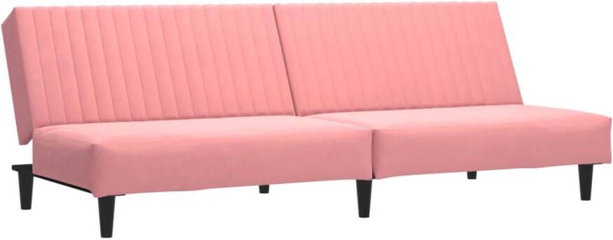 VidaXL -Slaapbank-2-zits-fluweel-roze