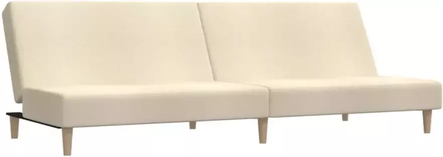 VidaXL -Slaapbank-2-zits-stof-crèmekleurig - Foto 2