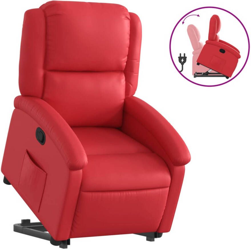VIDAXL Sta-op-stoel kunstleer rood