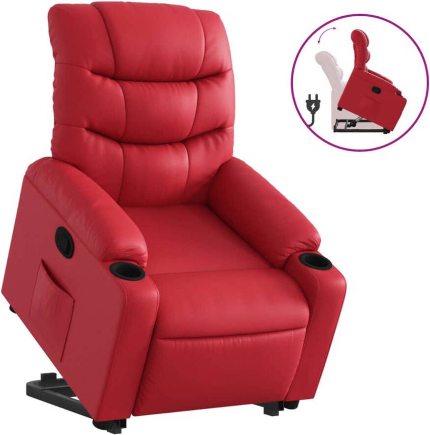 VIDAXL Sta-op-stoel kunstleer rood - Foto 1