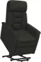 VidaXL Sta-op-stoel verstelbaar kunstsuède zwart - Thumbnail 1