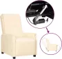 VidaXL Sta-opstoel verstelbaar kunstleer crèmekleurig - Thumbnail 1