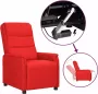 VidaXL Sta-opstoel verstelbaar kunstleer rood - Thumbnail 1