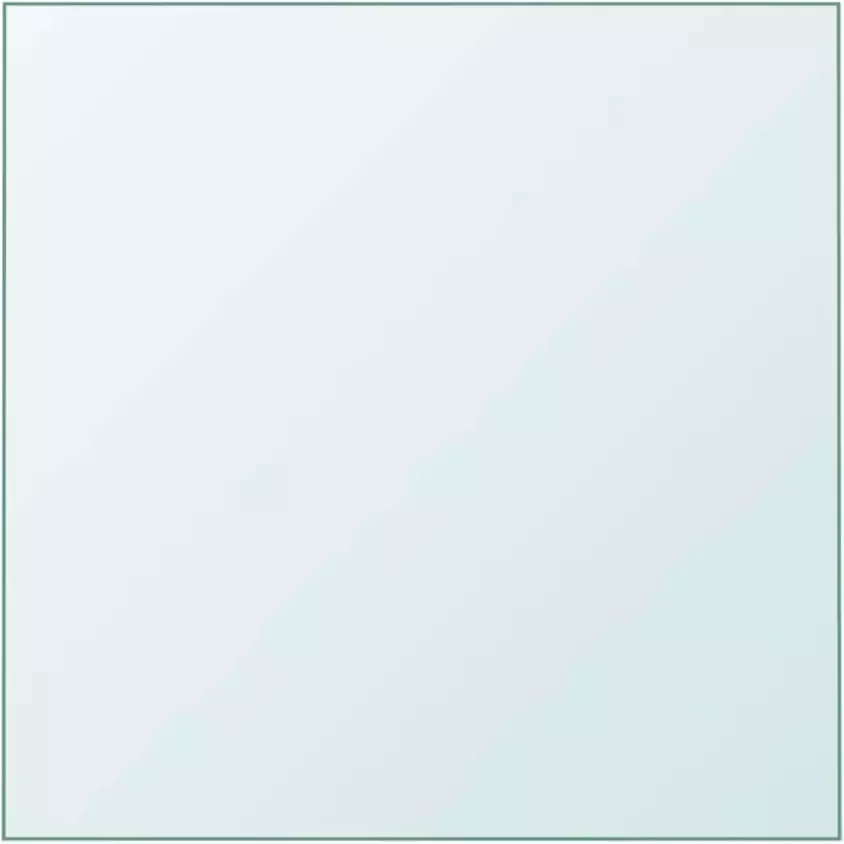 VidaXL Tafelblad 40x40 cm gehard glas transparant