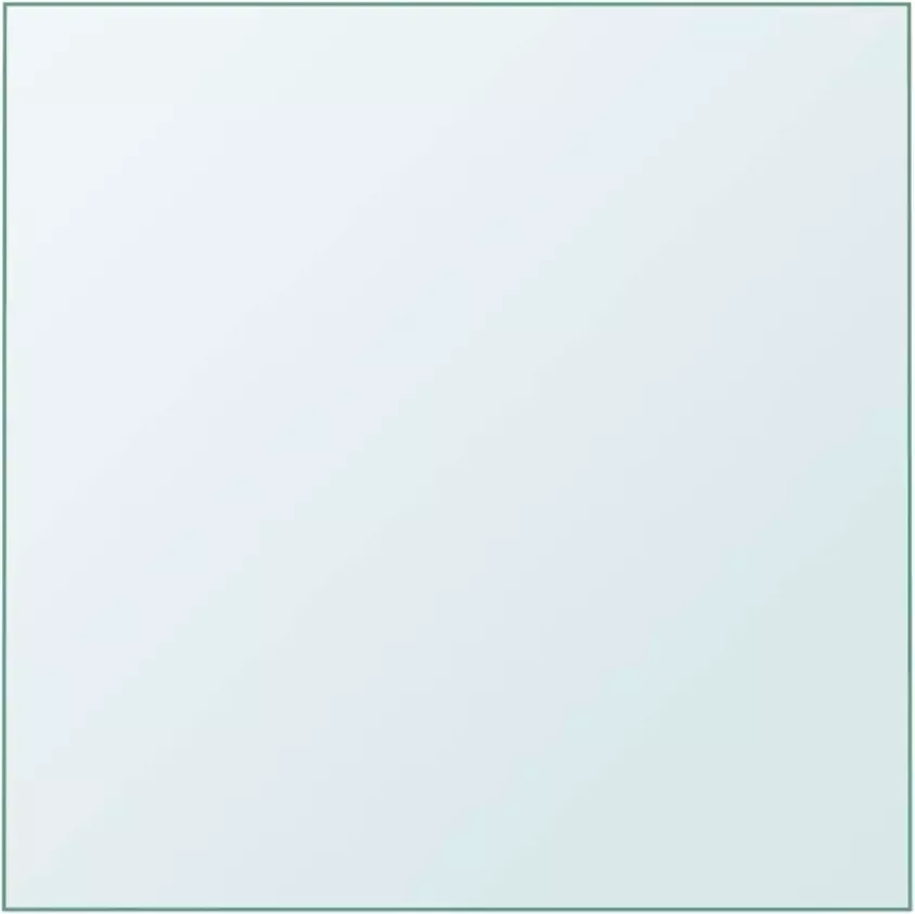 VidaXL Tafelblad 60x60 cm gehard glas transparant