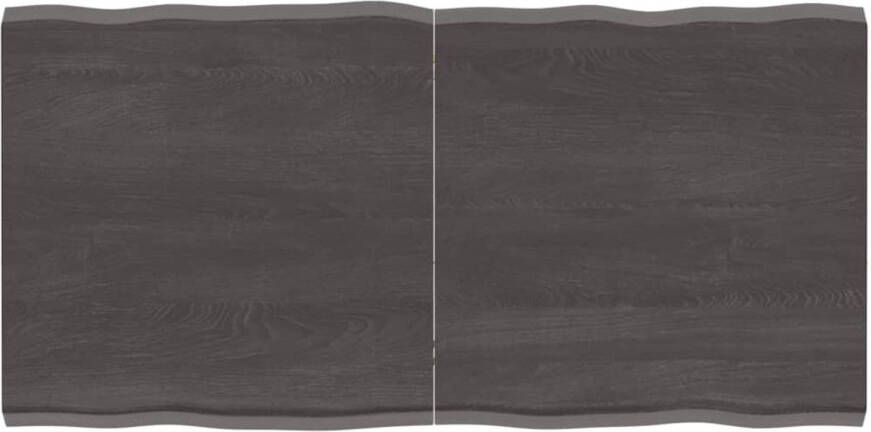 VidaXL -Tafelblad-natuurlijke-rand-120x60x(2-4)cm-eikenhout-donkerbruin