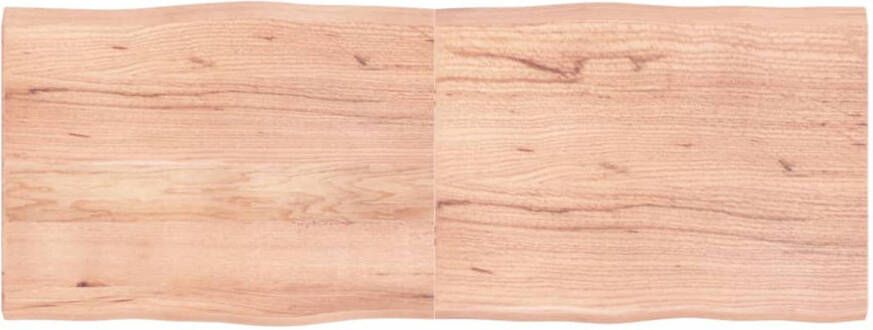 VidaXL -Tafelblad-natuurlijke-rand-160x60x(2-4)-cm-eikenhout-lichtbruin