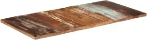 VidaXL Tafelblad rechthoekig 25-27mm 60x120 cm massief gerecycled hout
