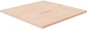 VidaXL Tafelblad Vierkant 80x80x2 5 Cm Onbehandeld Massief Eikenhout