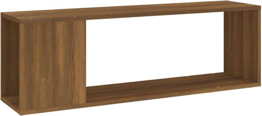 VidaXL -Tv-meubel-100x24x32-cm-bewerkt-hout-bruineikenkleurig